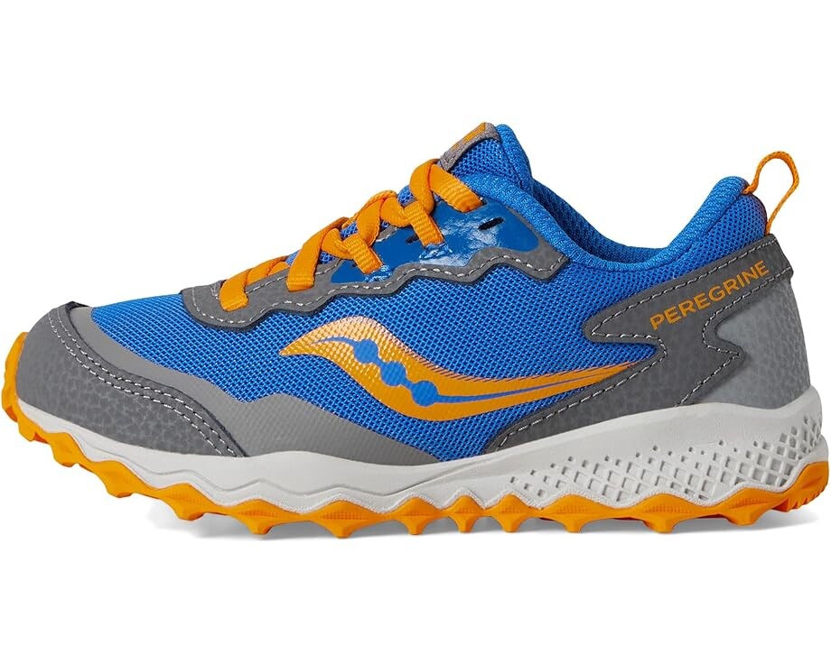 Кроссовки Saucony Kids Peregrine Shield KDZ Sneakers, цвет Blue/Orange — фото 4