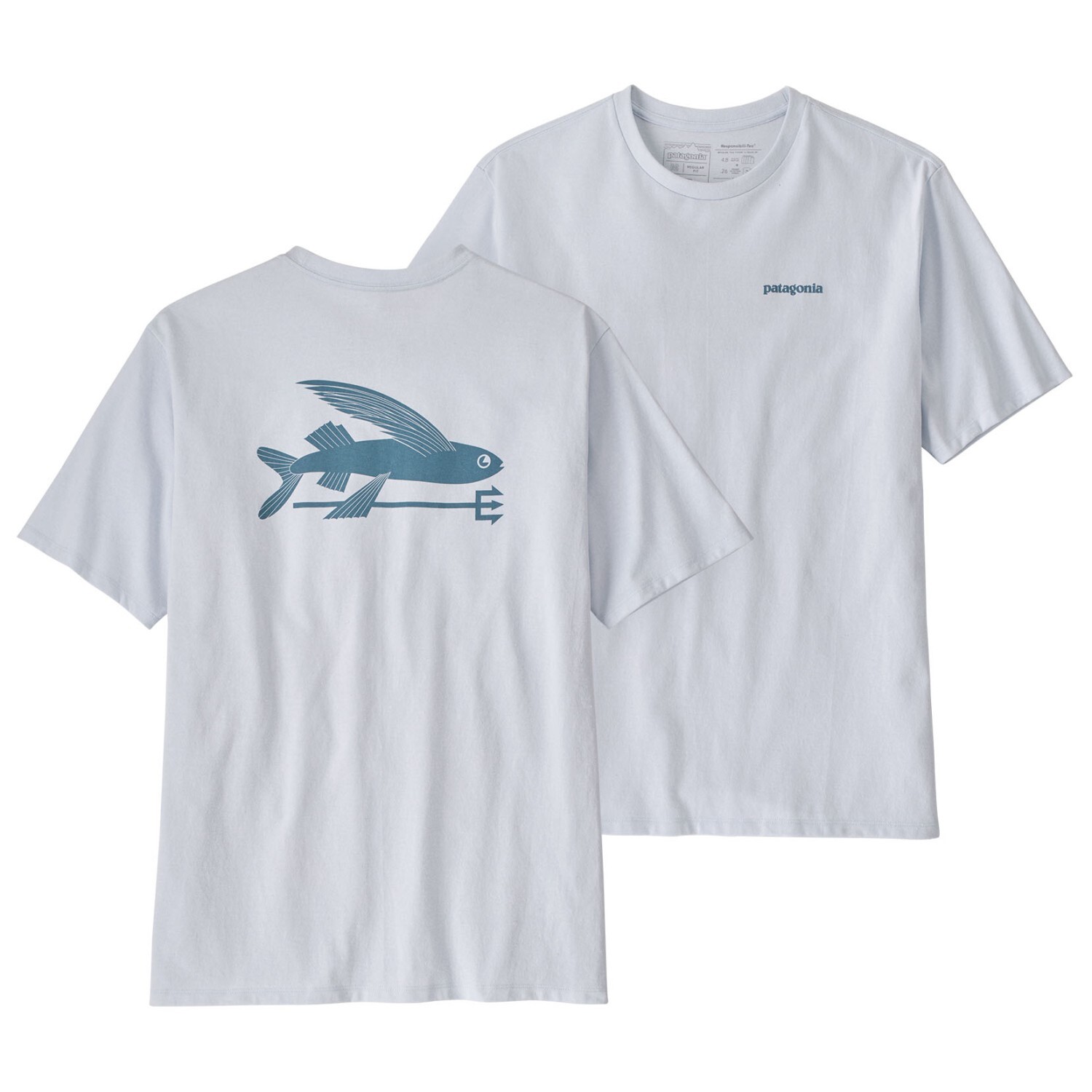 

Футболка Patagonia Flying Fish Responsibili Tee, белый