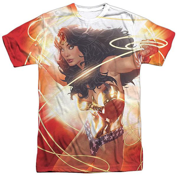 

Футболка adult poly crew с принтом wonder woman glow justice league of america Licensed Character