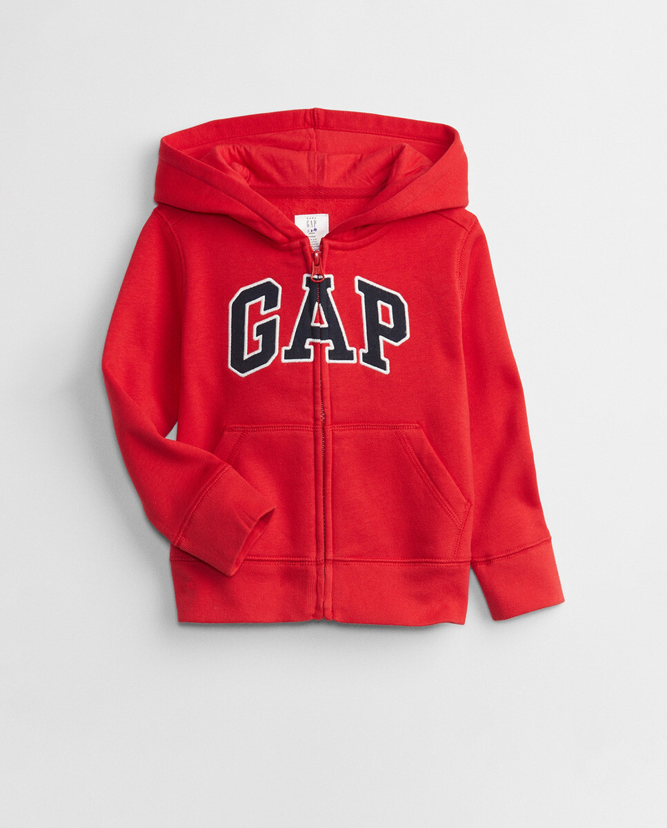 

Толстовка с капюшоном для мальчика с логотипом Gap, красный
