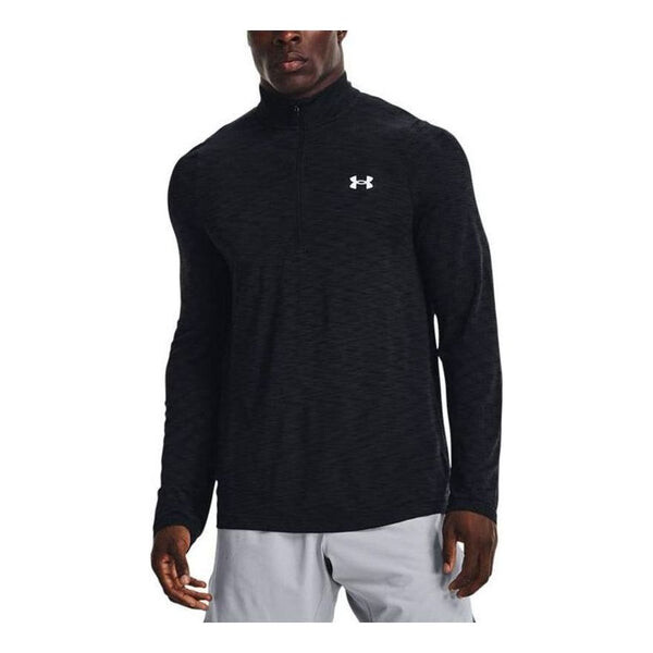 

Футболка seamless 1/2 zip shirt 'black' Under Armour, черный