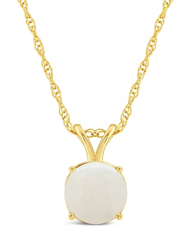 

Ожерелье с подвеской из желтого золота 14 карат с опалом (3/4 карата) Macy'S, opal