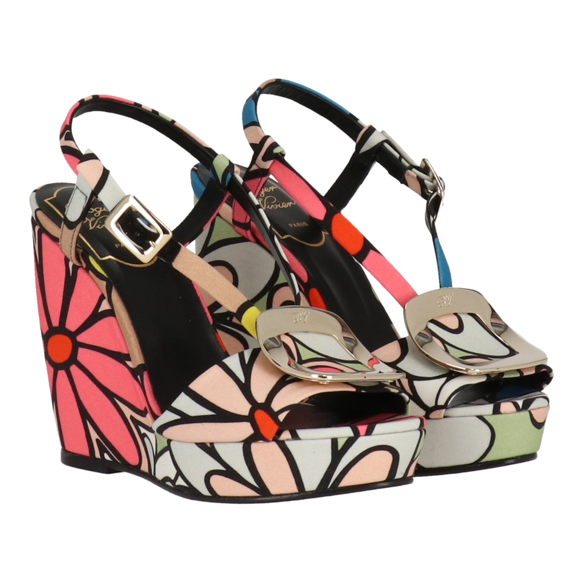 Женские фисташковые туфли на танкетке Roger Vivier, Pistachio
