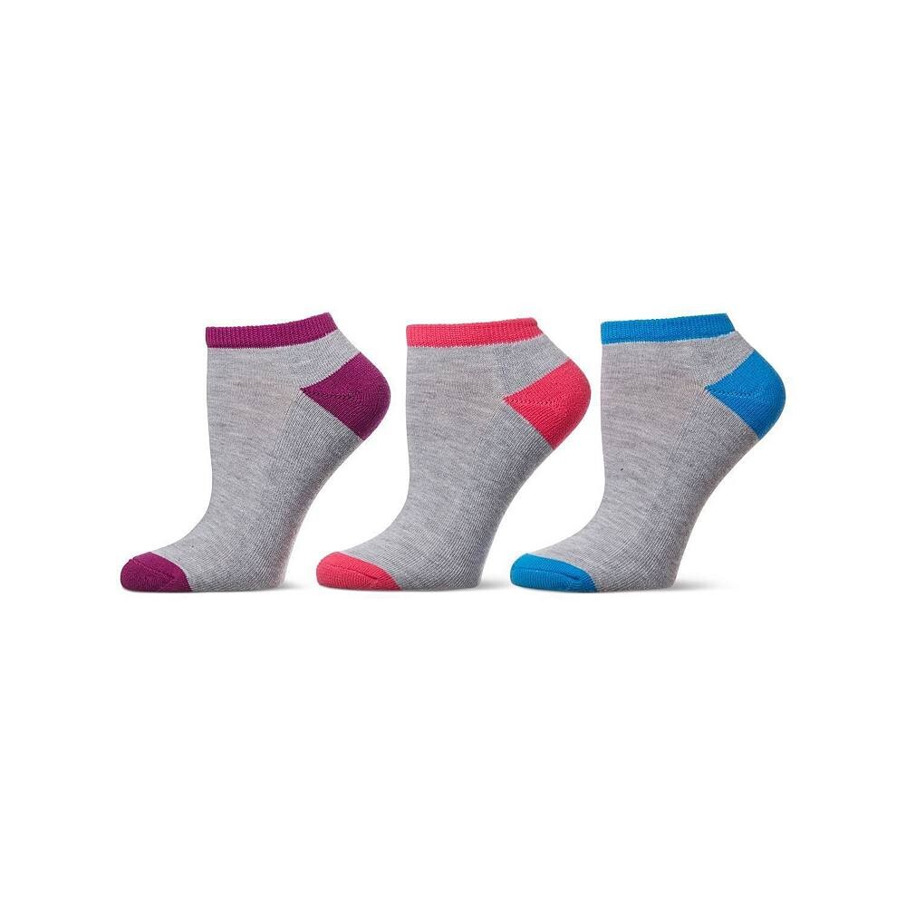 

6 пар женских носков с полумягкой и низким вырезом MeMoi, цвет Med Gray Heather