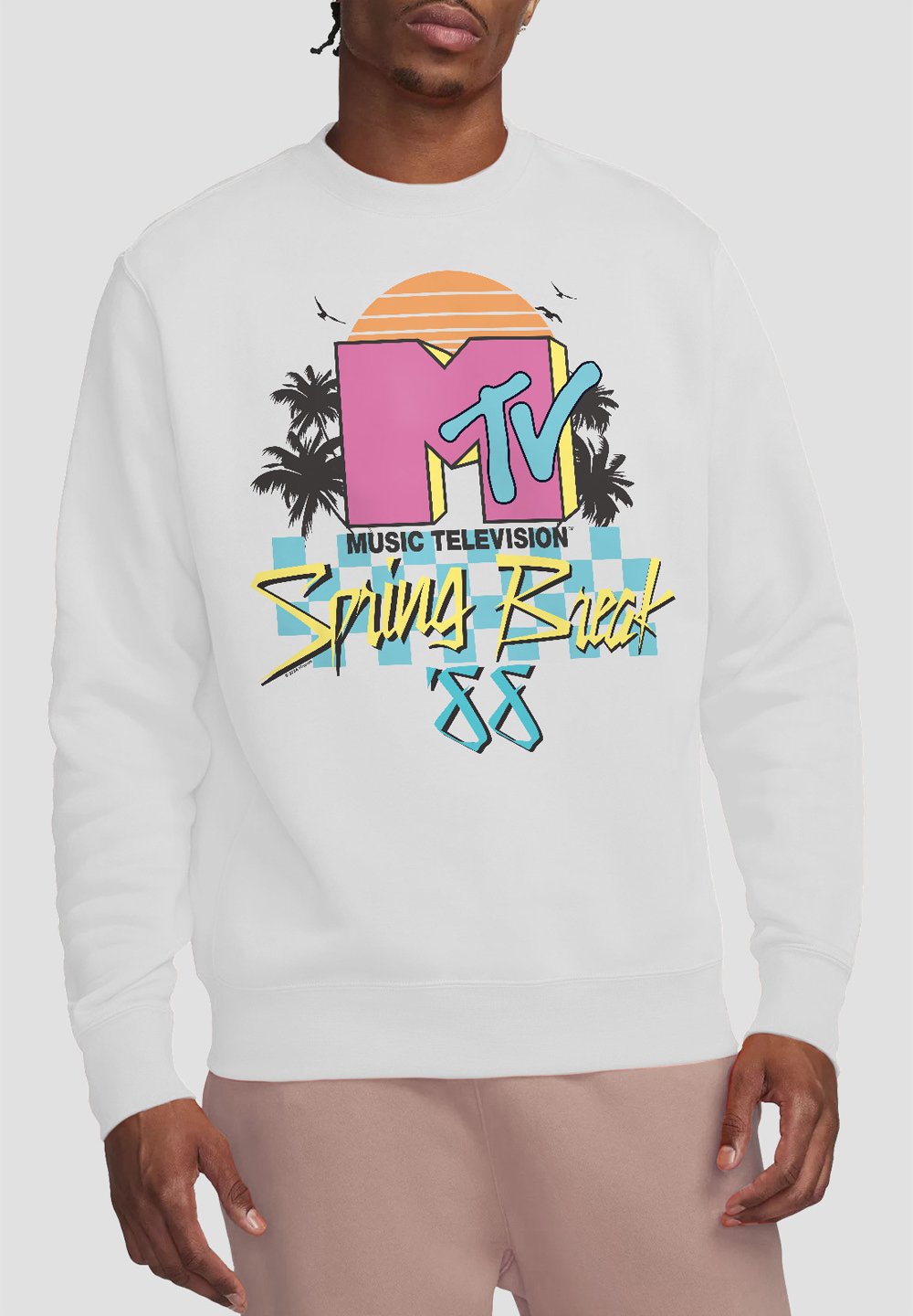 

Толстовка MTV SPRING BREAK CHECKERBOARD Cotton Soul, белый