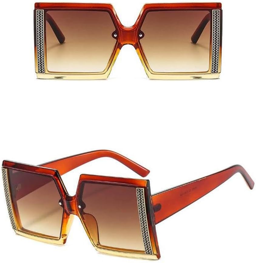 

Модные солнцезащитные очки класса люкс 2026 года для женщин, винтажные, большие, в крупной оправе, черные, с защитой от УФ-излучения UV400, леопардовый принт, один размер MTZJH, One Color