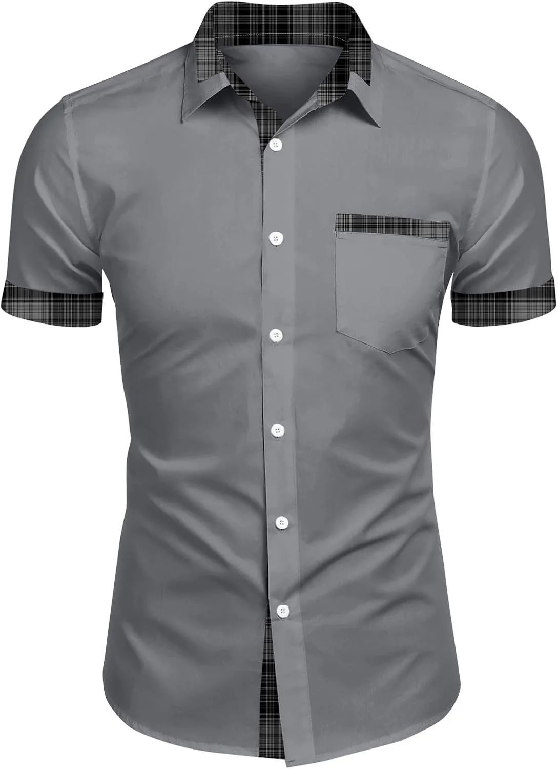 

Мужская рубашка с коротким рукавом Casual BEIBEINOYA