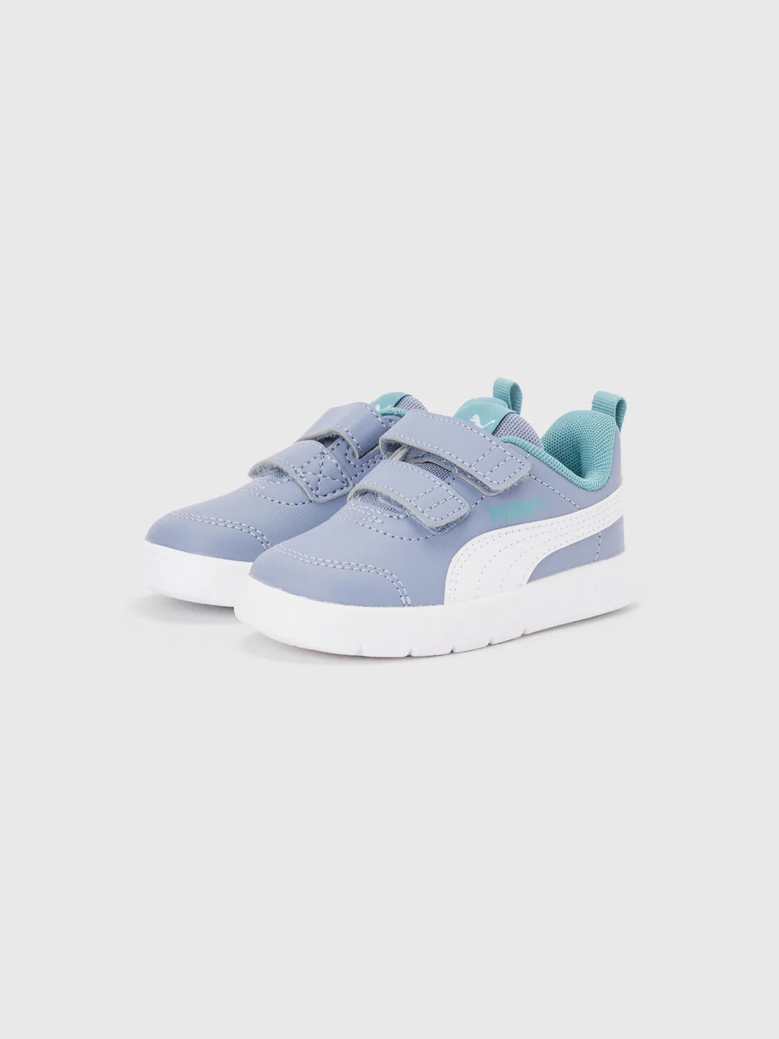 Кроссовки 'Courtflex V3' Puma, Smoke Blue/Aqua — фото 2