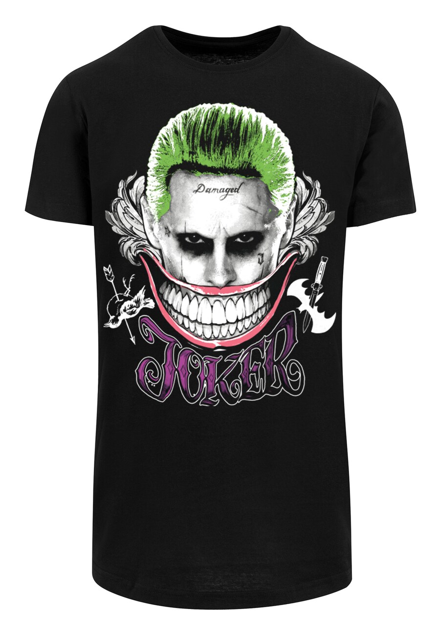 

Классическая футболка F4NT4STIC Shirt Suicide Squad Joker Coloured Smile, черный
