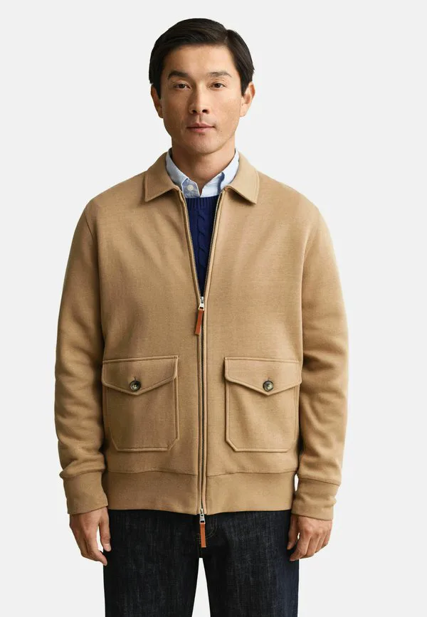 

Толстовка на молнии roma Gant, Warm Khaki, Хаки, Толстовка на молнии roma Gant, Warm Khaki