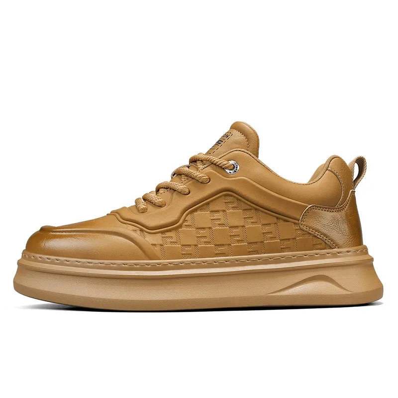 Кроссовки мужские низкие из искусственной кожи YEARCON, Chestnut Brown — фото 3