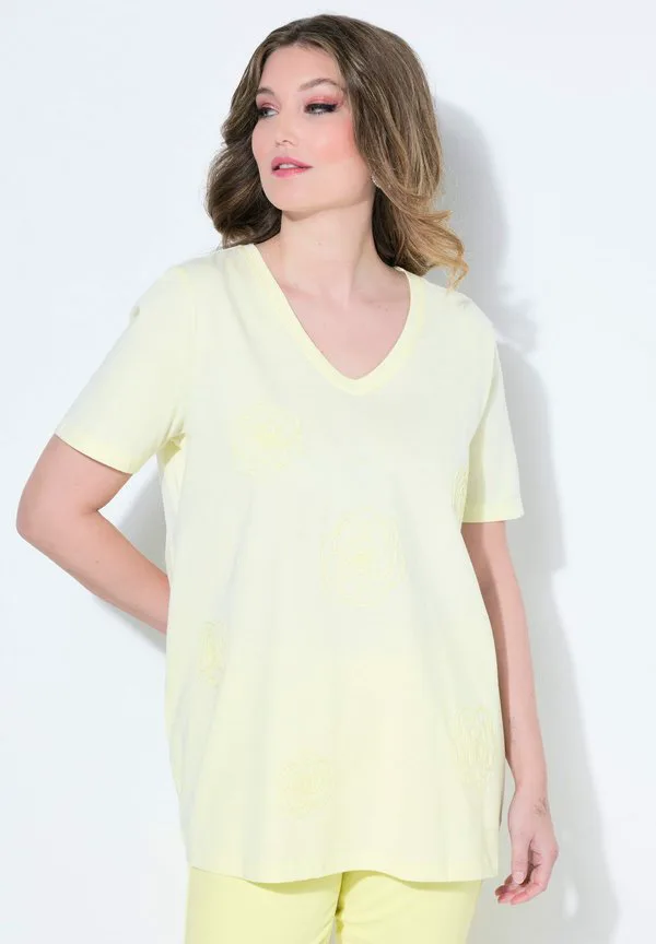 

Футболка alinie stickblüten с принтом halbarm Miamoda, Sorbet Yellow, Желтый, Футболка alinie stickblüten с принтом halbarm Miamoda, Sorbet Yellow