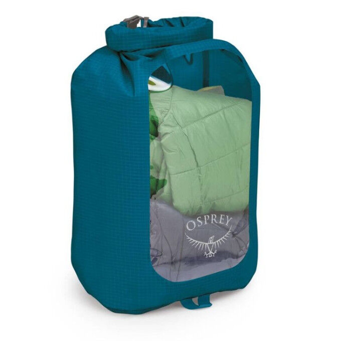 

Водонепроницаемый рюкзак Osprey DRY SACK 12 с окном, цвет Waterfront Blue