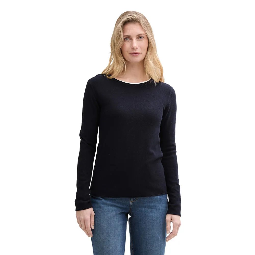 

Свитер Tom Tailor Knit Structured Striped, синий