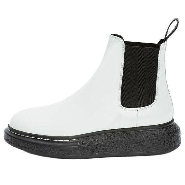 Кроссовки hybrid chelsea boot 'black white' Alexander Mcqueen, черный