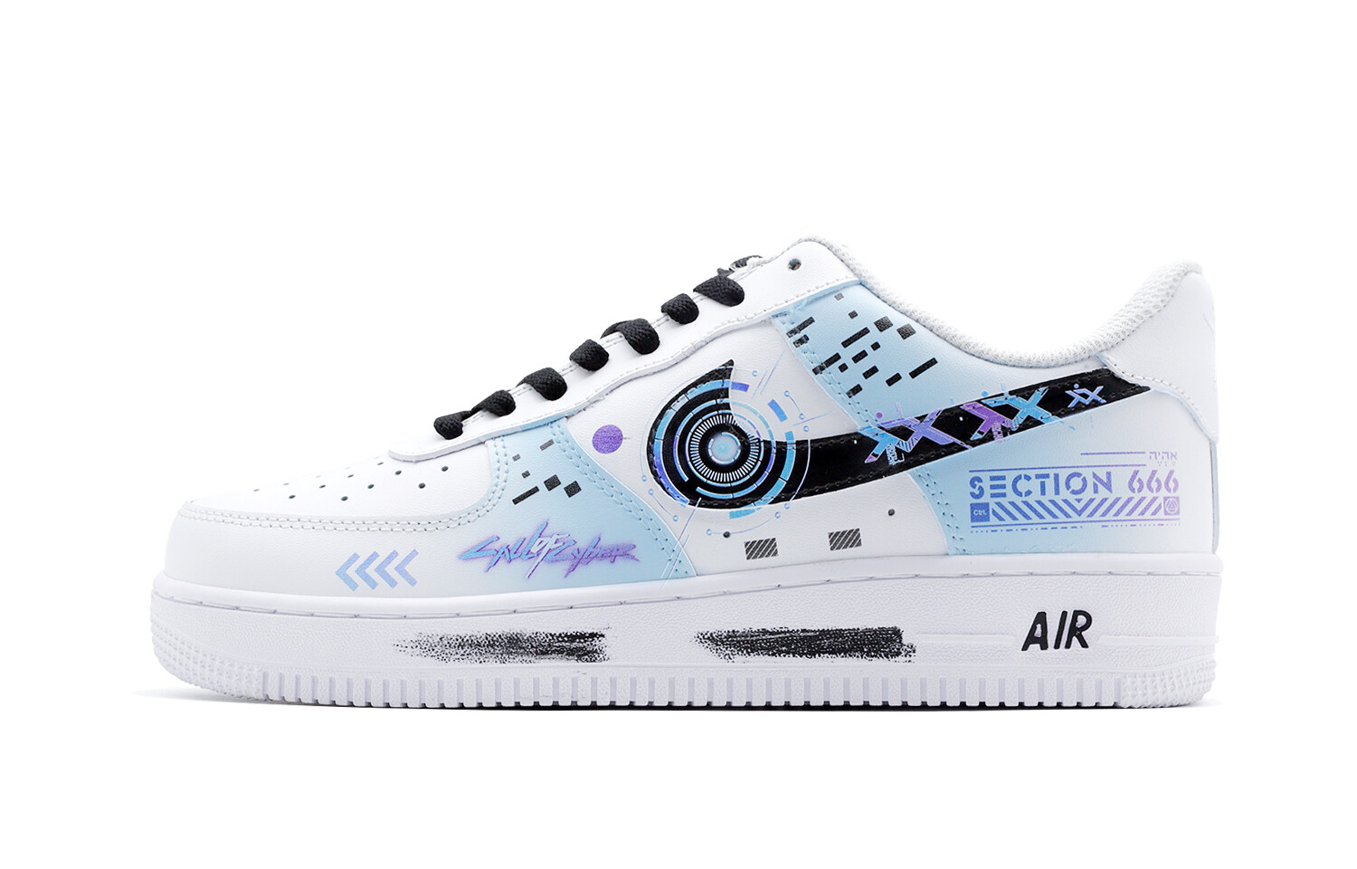 

Кроссовки Nike Air Force 1 Skateboard Shoes Women's Low-Top White Blue, Синий, Кроссовки Nike Air Force 1 Skateboard Shoes Women's Low-Top White Blue