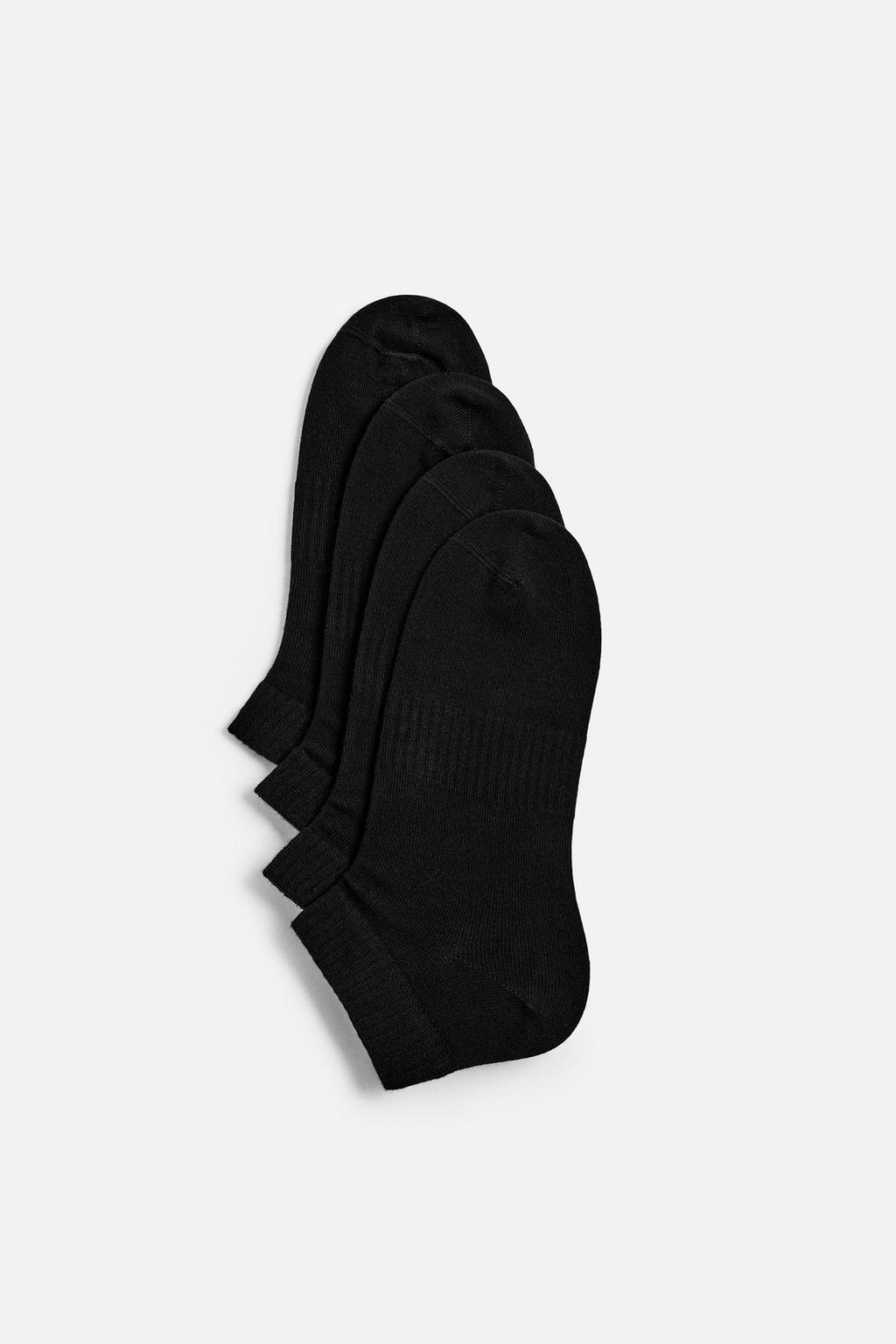 

Упаковка из 4 носков до коротки ZARA, черный