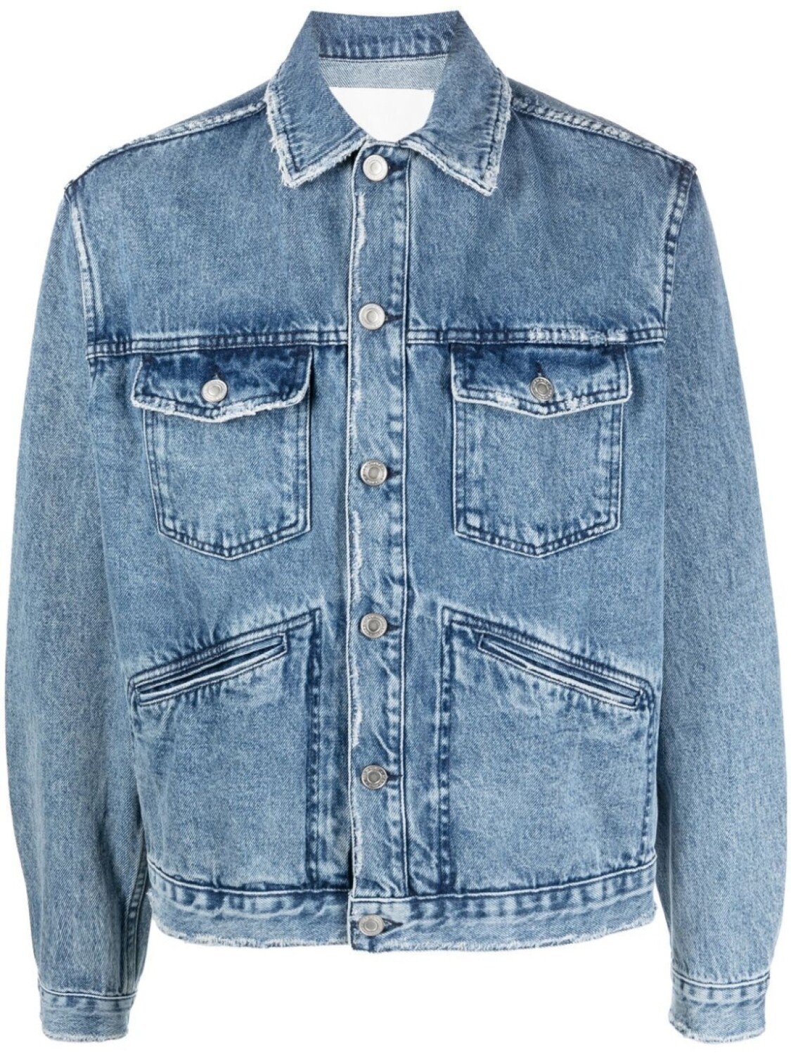 

Marant джинсовая куртка Jango с логотипом, синий