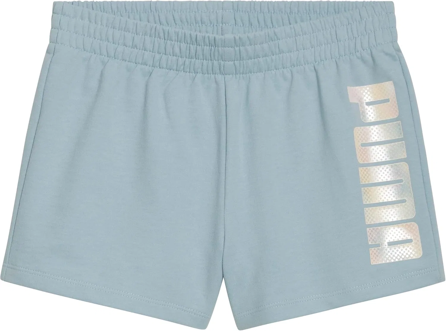 Детские шорты Puma из хлопка с французской махровой тканью, Turquoise Aqua