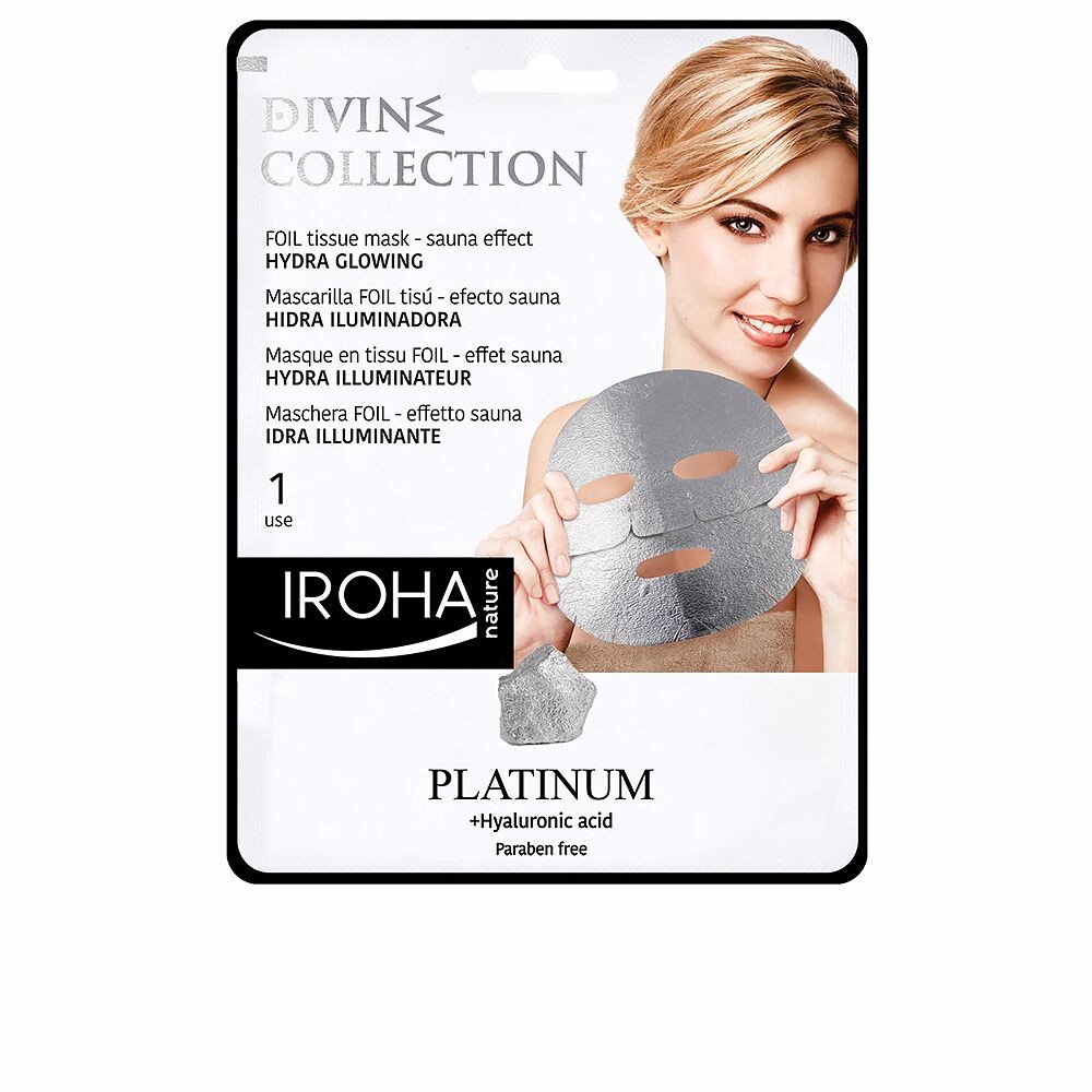 

Маска для лица Mascarilla facial hidra iluminadora con platino Iroha nature, 1 шт