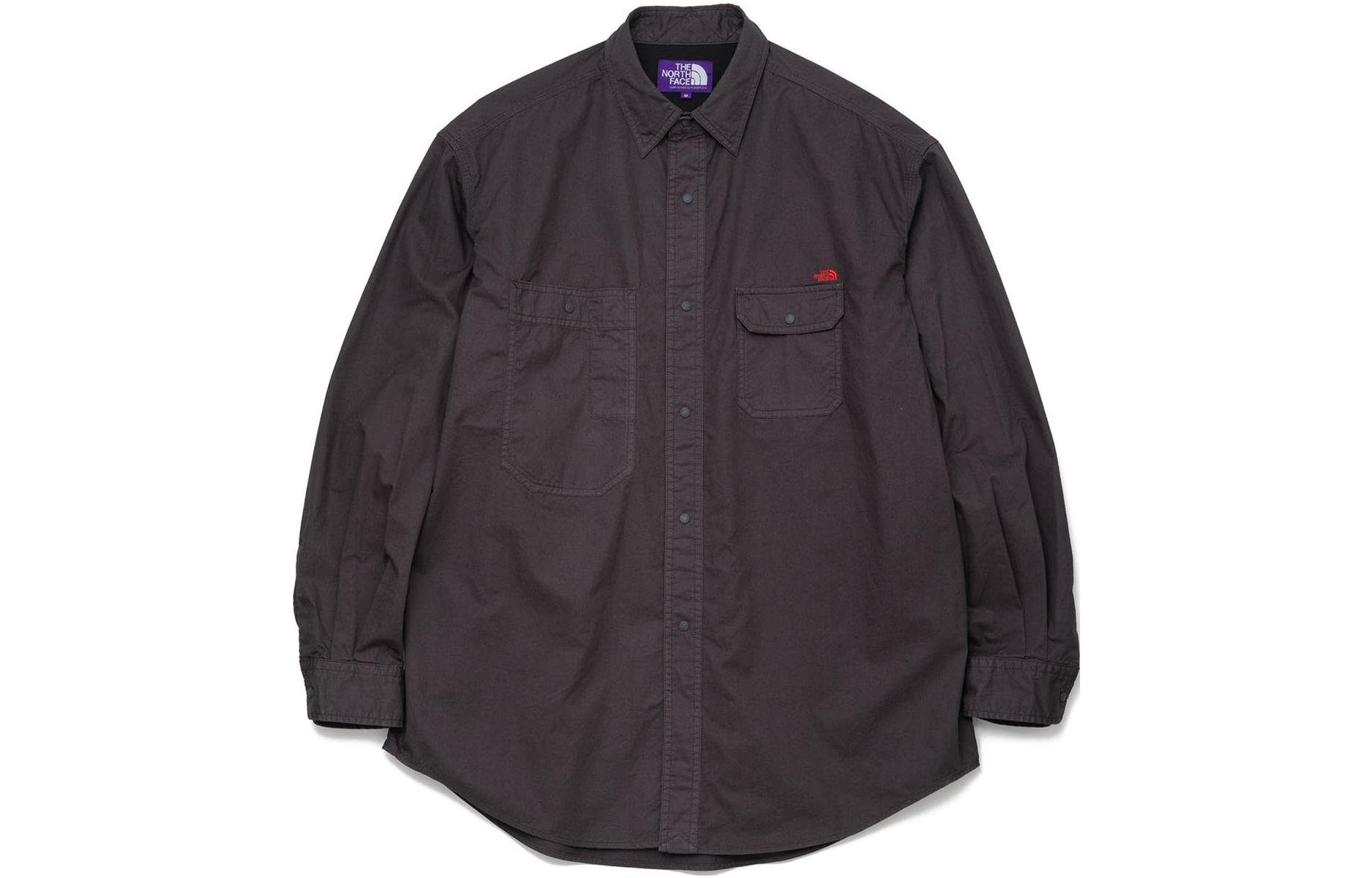 

Рубашка мужская темно-серая THE NORTH FACE PURPLE LABEL, угольно-серый