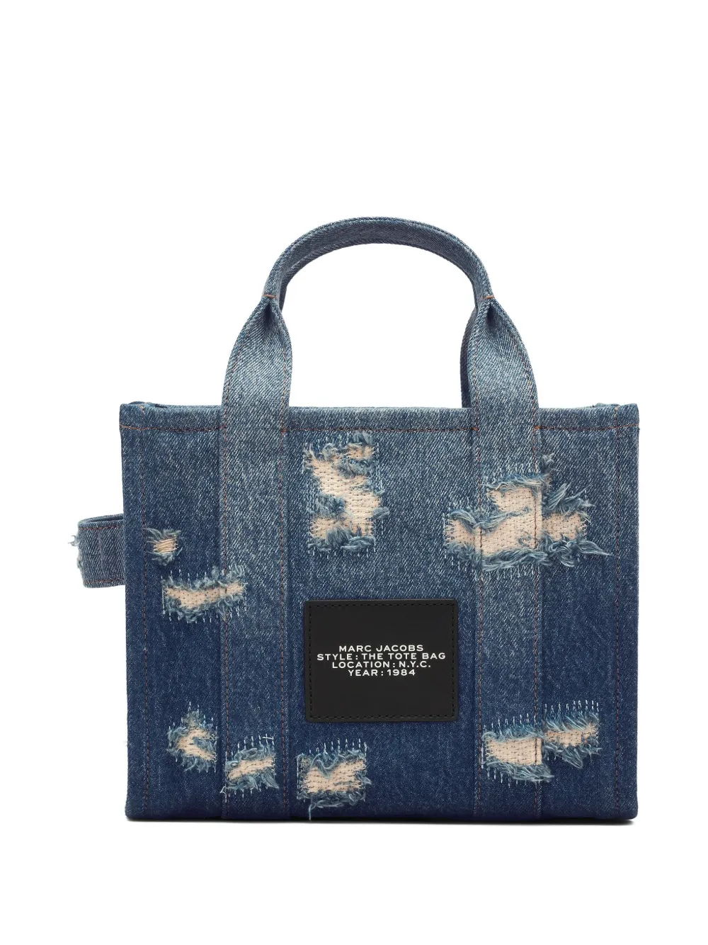 Маленькая сумка The Rip and Repair Denim Tote MARC JACOBS, синий — фото 2
