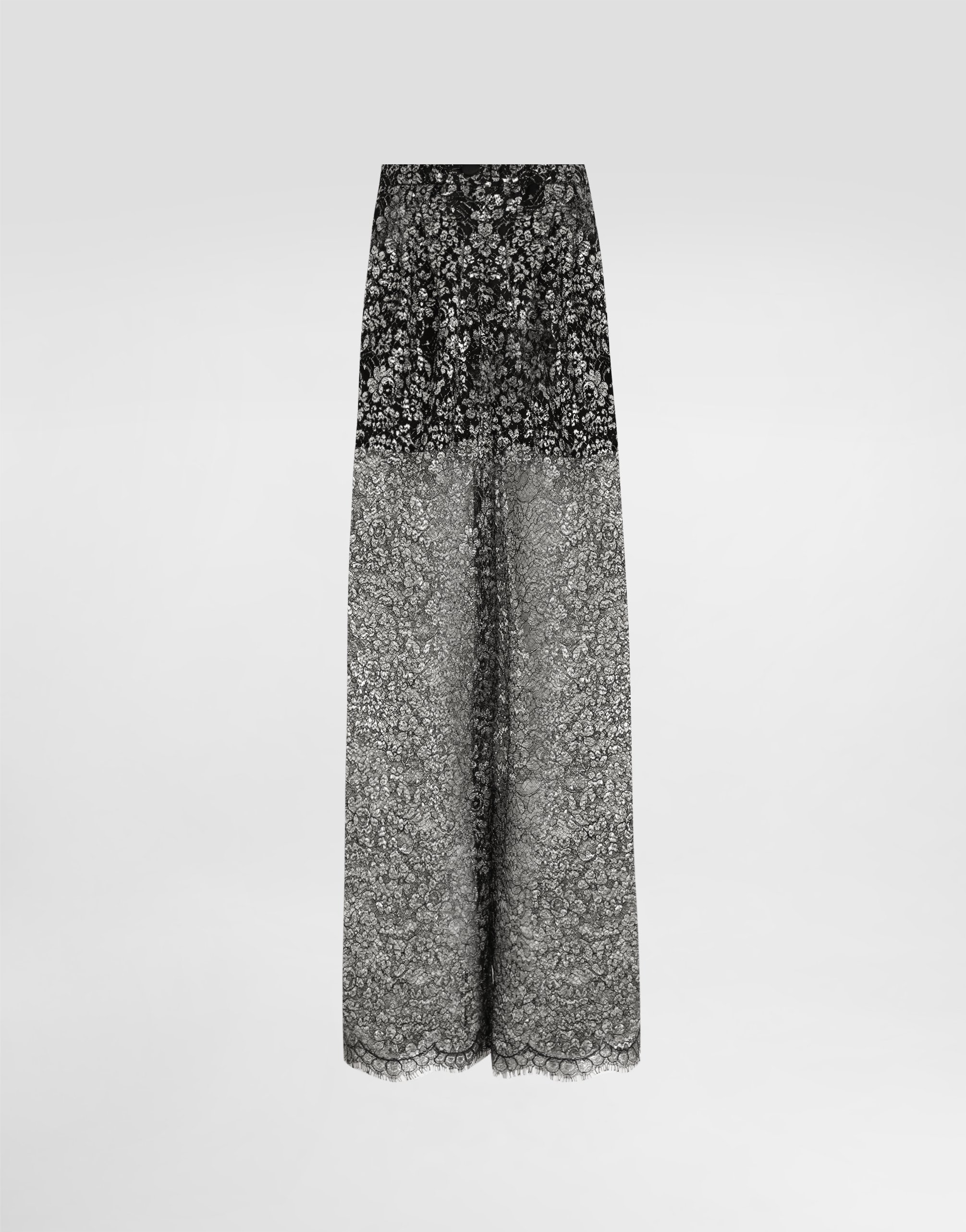 

Брюки из кружевного ламе Dolce & Gabbana, серебряный