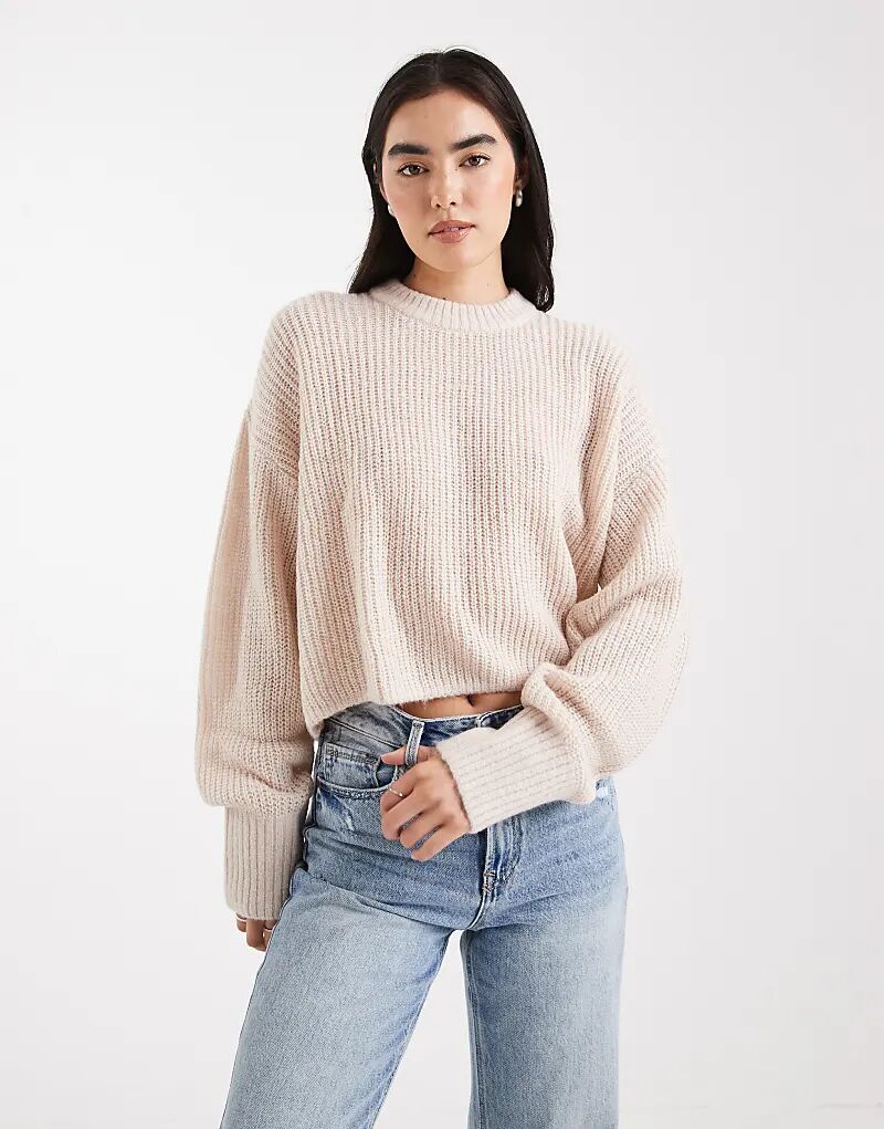 

Свободный трикотажный джемпер Miss Selfridge цвета овсянки