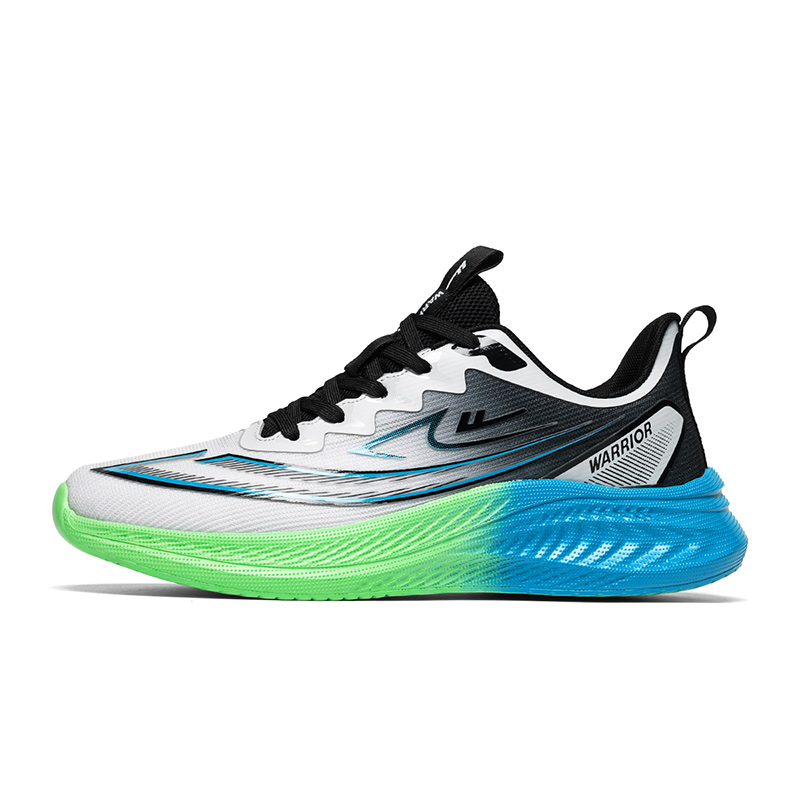 

WARRIOR Мужские беговые кроссовки лоу-топ черно-серые черно-синие, цвет Gray Black Blue