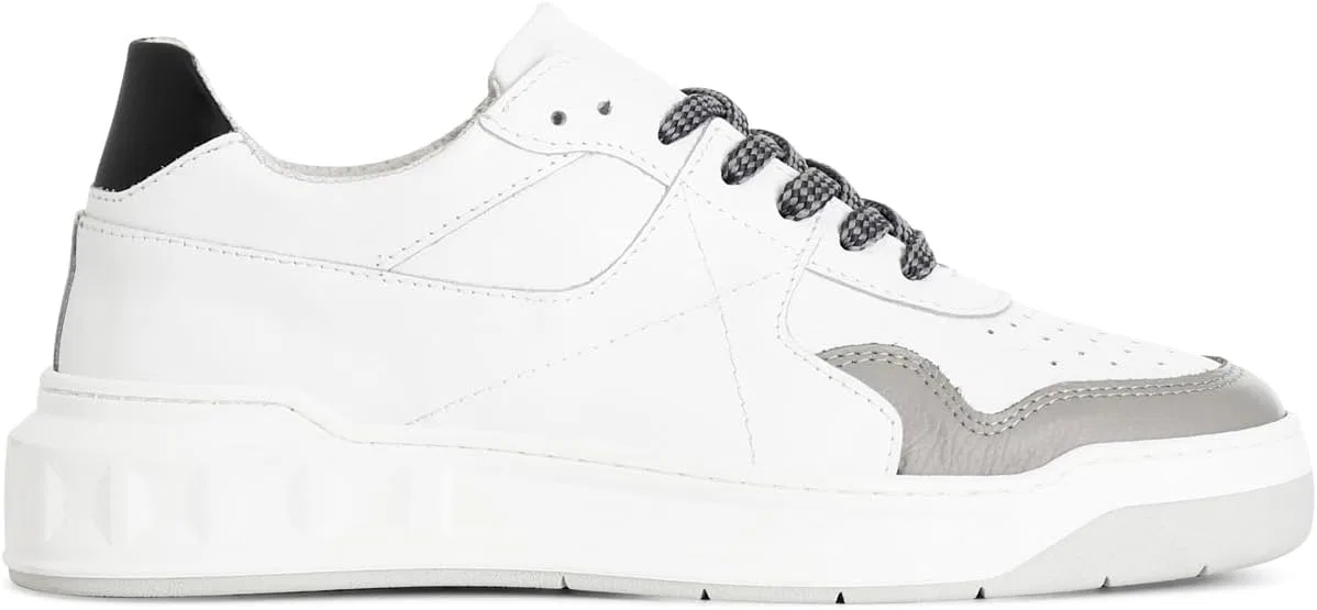 КРОССОВКИ CAFèNOIR C1XN1011 LEDERS, Bianco Grigio
