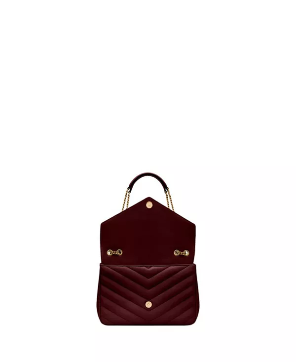 Большая сумка Loulou из стеганой овечьей кожи. Saint Laurent, красный — фото 2