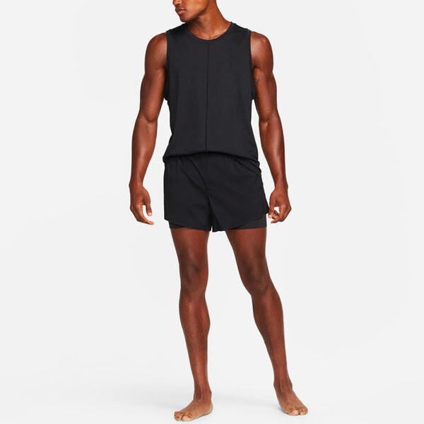 Шорты yoga solid color lacing breathable casual sports shorts black Nike, мультиколор — фото 3