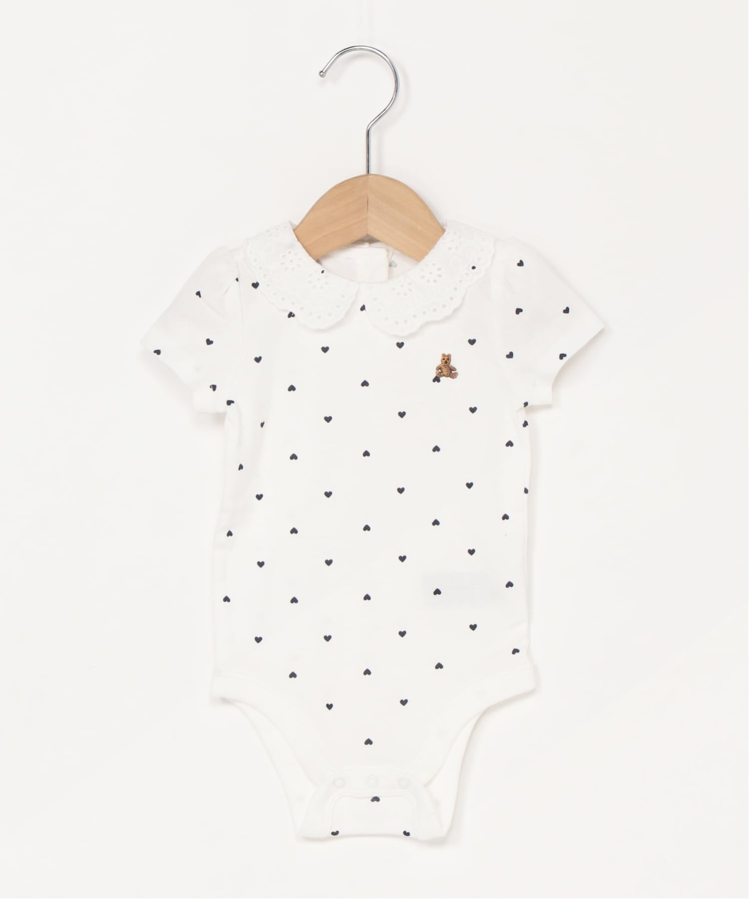 Боди с воротником Питера Пэна от Brannan Bear (для младенцев) Gap, NAVY_HEARTS — фото 4