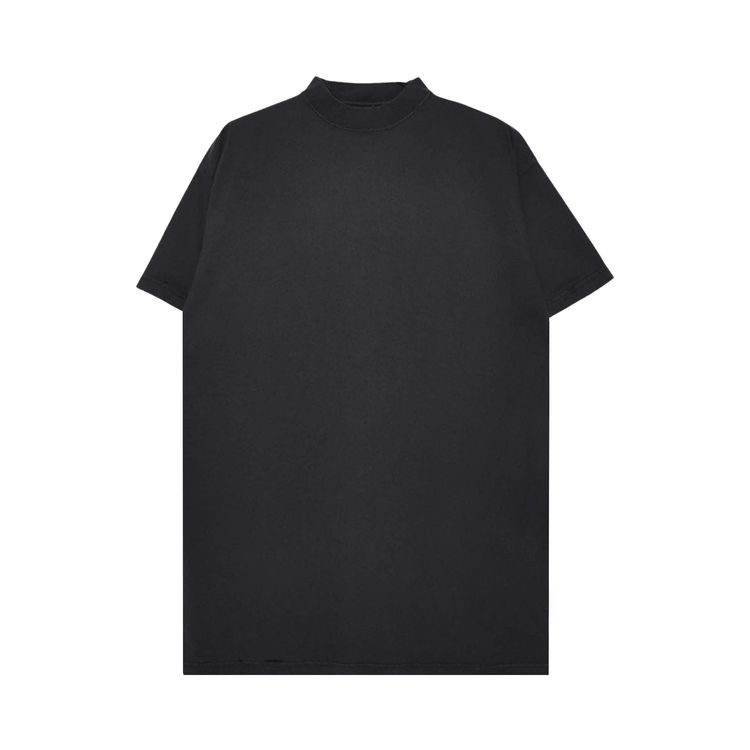

Футболка Balenciaga Logo T-Shirt 'Faded Washed Black', черный