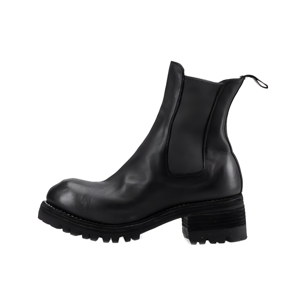 Кожаные ботинки до щиколотки PL07V GUIDI, черный