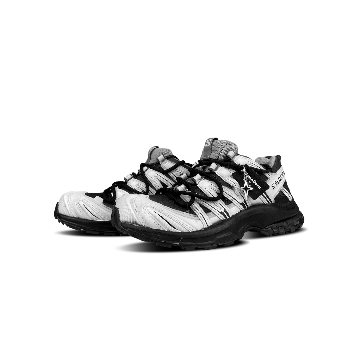 Кроссовки для бега XA PRO 3D Cushioning Support низкие унисекс White SALOMON, черный — фото 4
