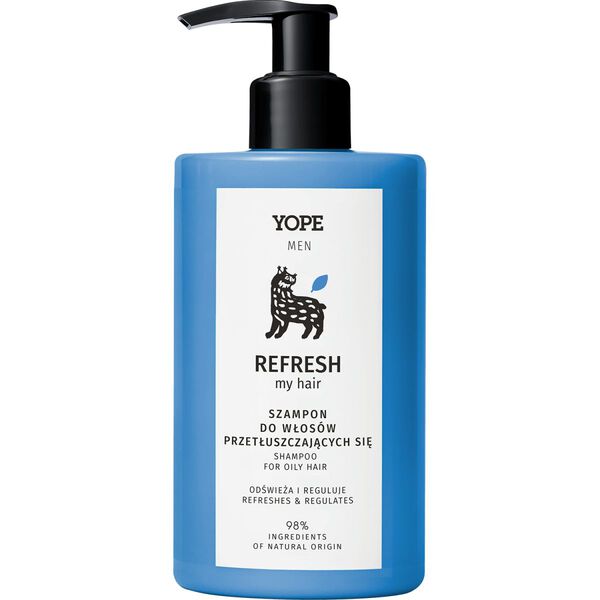 

Шампунь для жирных волос, 300 мл Yope Men refresh my hair