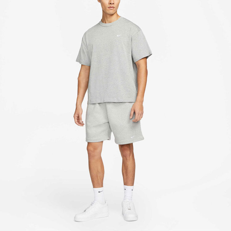 Шорты Nike Solid Color Logo Straight Loose Casual Shorts Unisex Gray DV3056-063, разноцветный — фото 2
