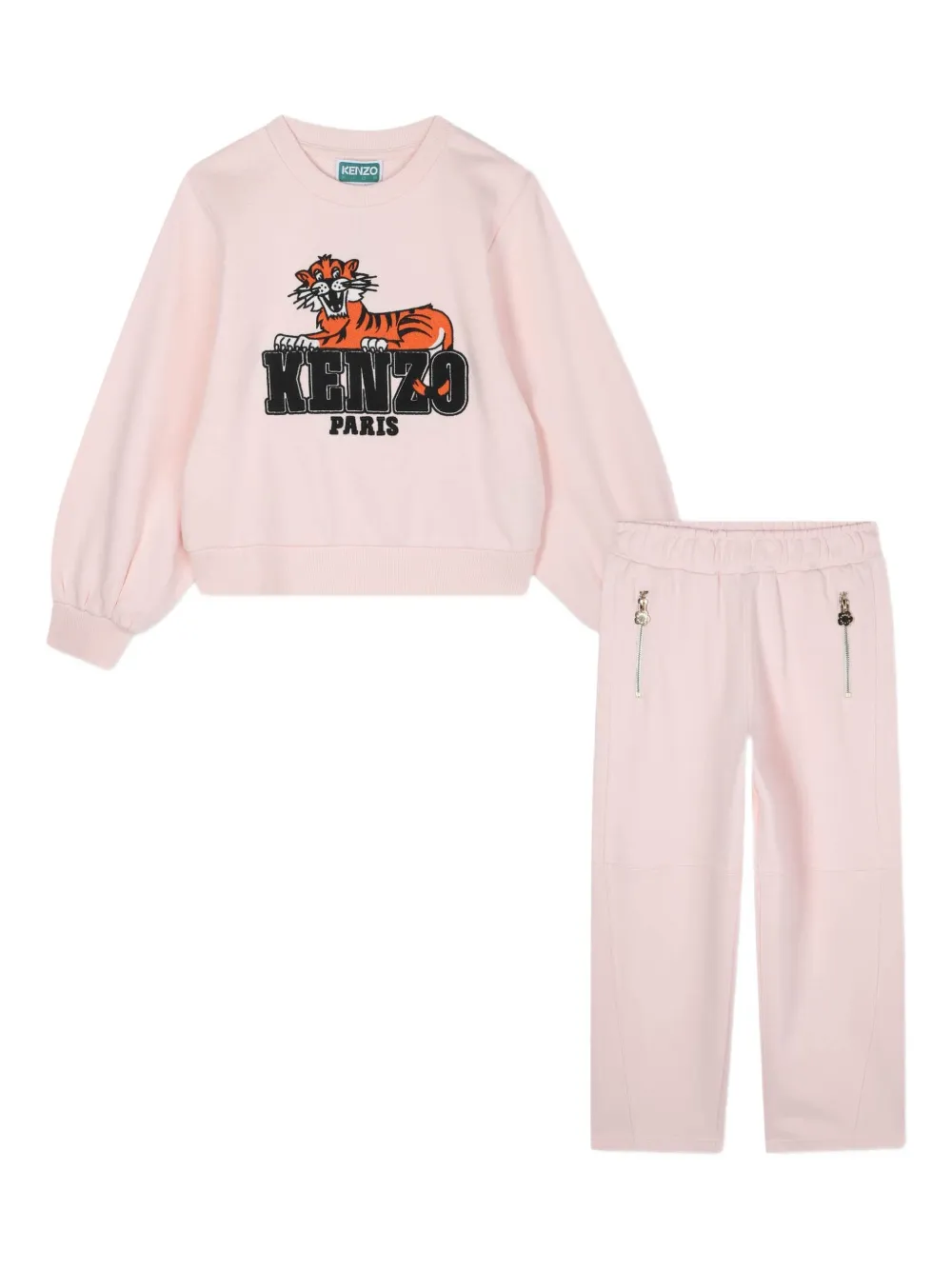 

Спортивный костюм с принтом Kenzo Kids, розовый