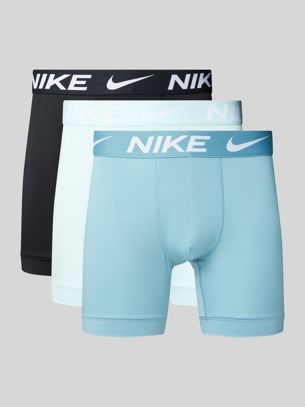 

Трусы-боксеры с эластичным поясом и логотипом Nike, светло-голубой
