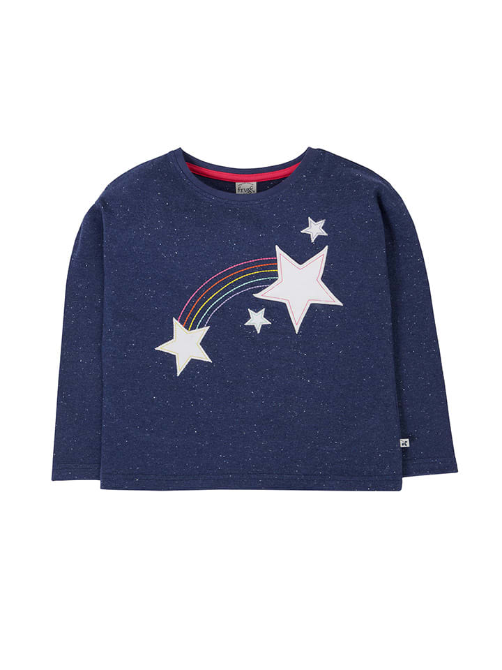 

Frugi Футболка с длинными рукавами «Бо» темно-синего цвета
