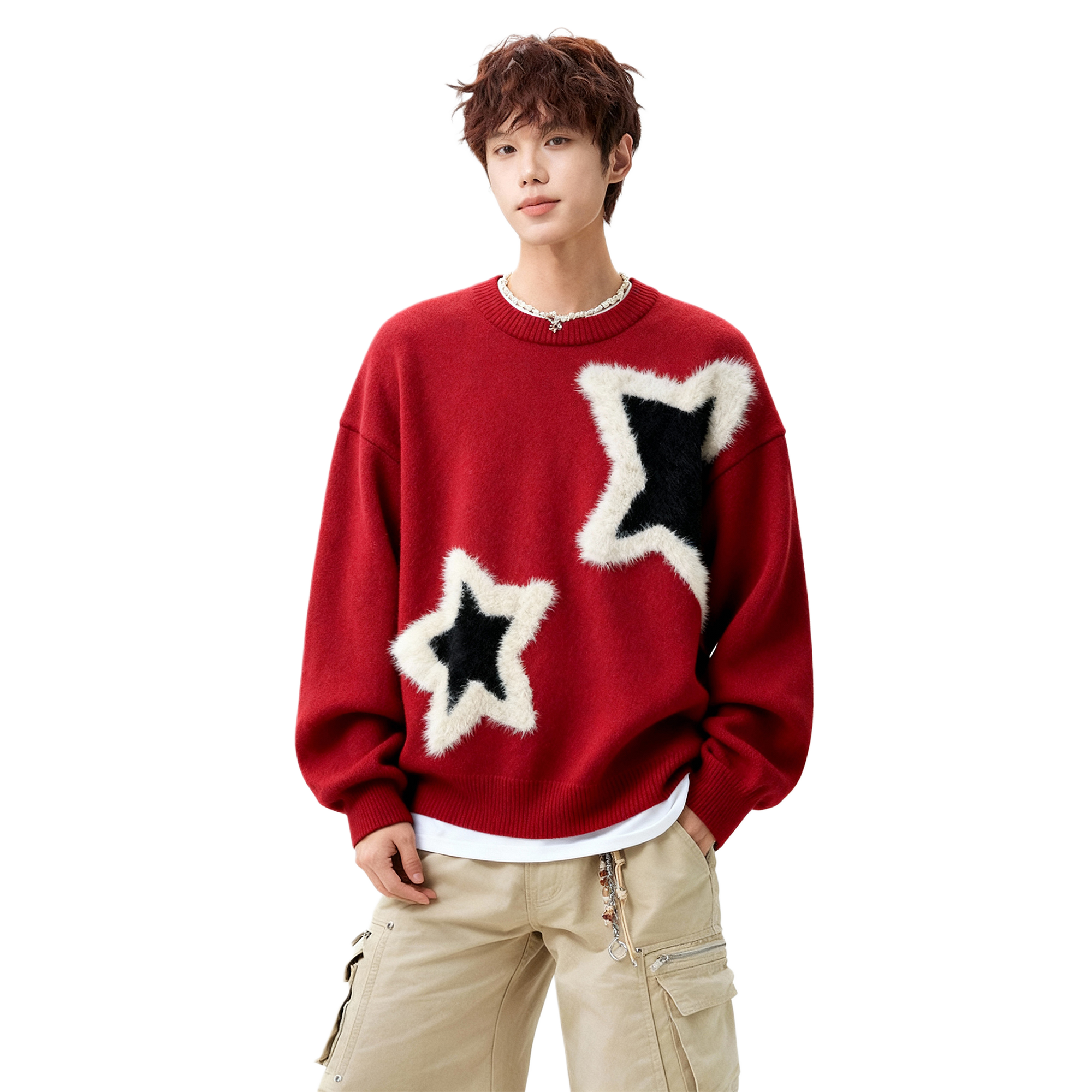 

Топ из трикотажной ткани Unisex X1617, красный knitted fabric top