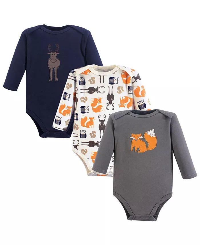 

Комплект из 3 предметов: боди Hudson Cotton с длинными рукавами для мальчиков Hudson Baby, зеленый
