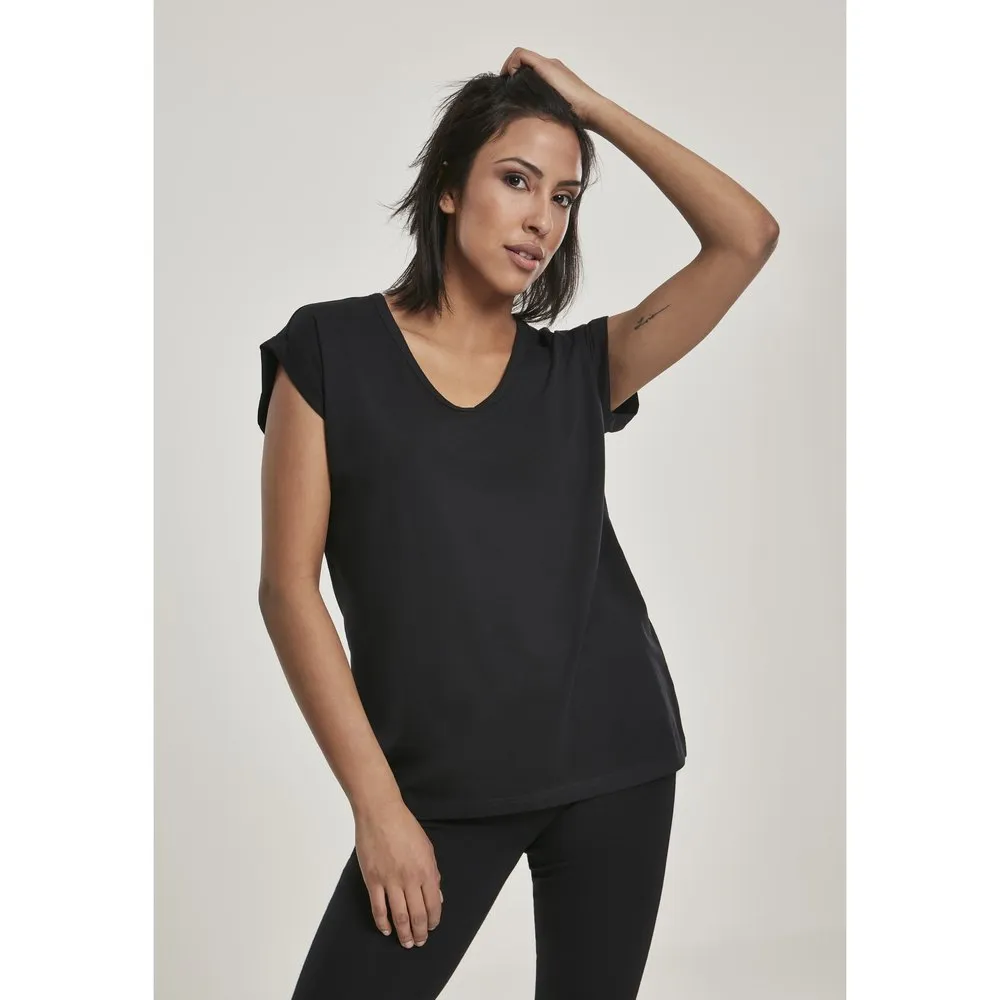 

Футболка Urban Classics S Round Extended short sleeve v neck, черный