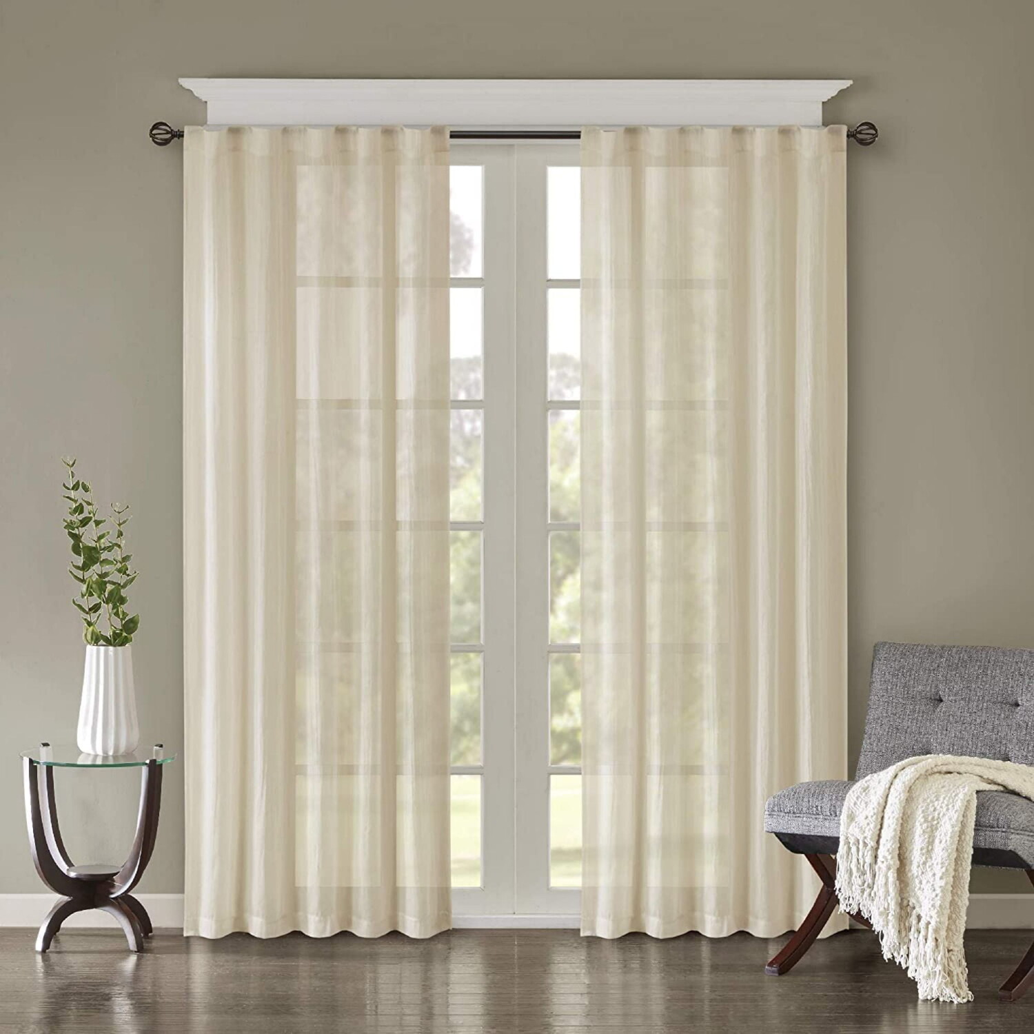 

Шторы Madison Park Harper, кремовый