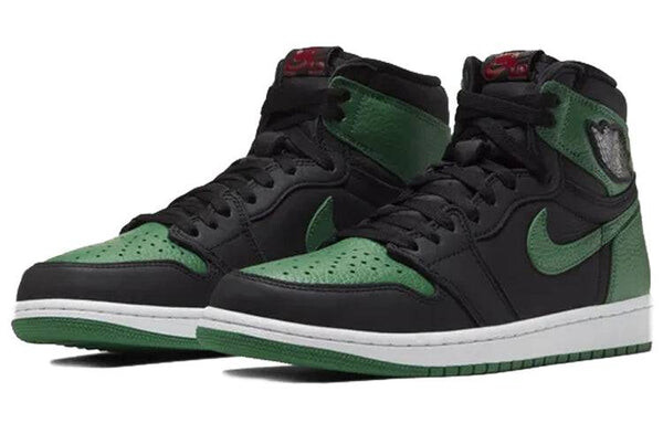 Кроссовки 1 ретро высокие og Air Jordan, зеленый — фото 3