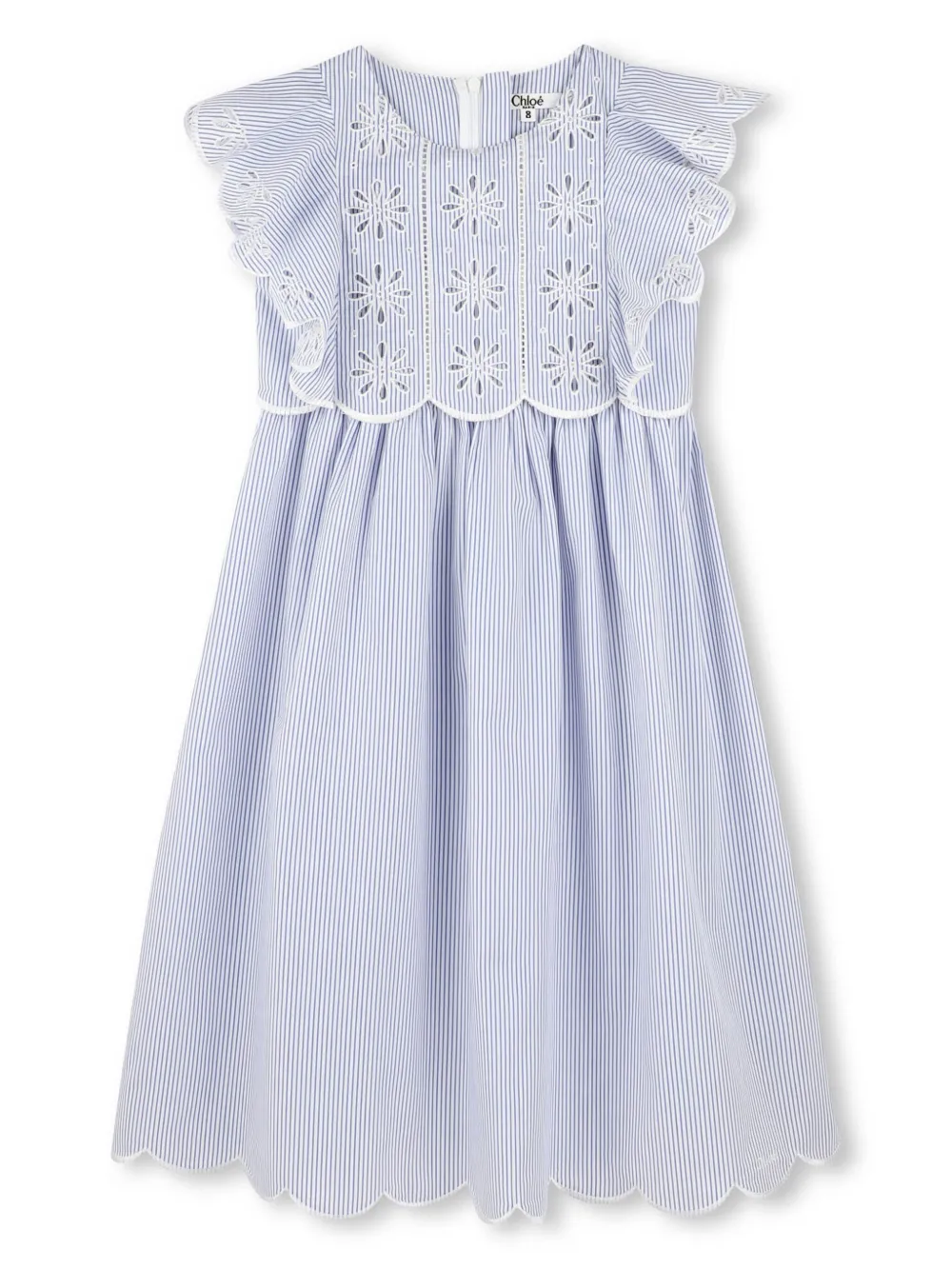 

Платье в полоску Chloé Kids, синий
