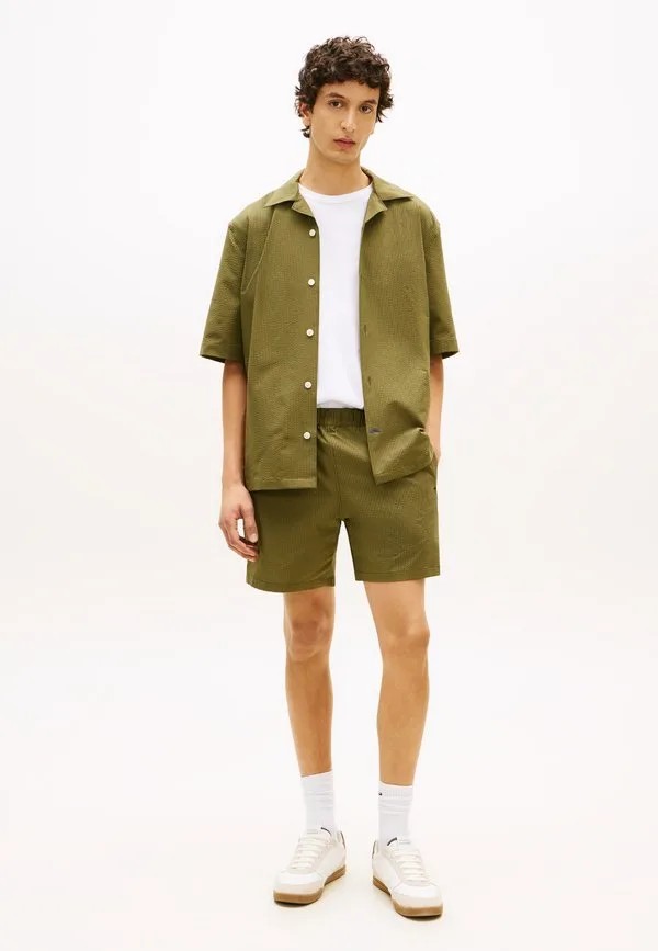 Шорты из высококачественной жатой ткани dover Tommy Hilfiger, Dark Artichoke/Grey — фото 2