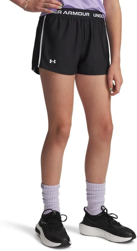 Шорты Under Armour Girls Tech Play Up, (002) Black//Black — фото 3