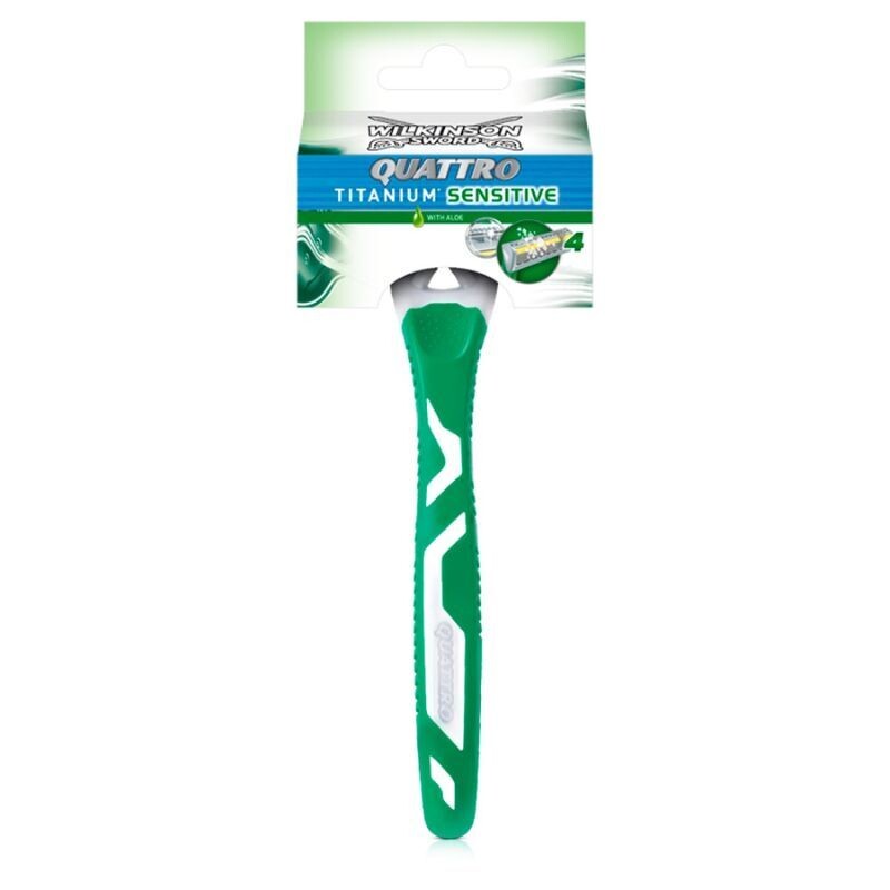 

Wilkinson Quattro Titanium Sensitive бритва для мужчин, 1 шт.